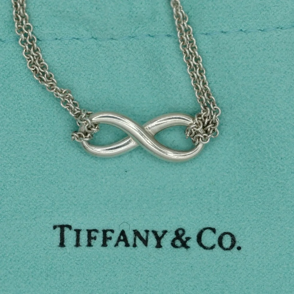 Tiffany & Co. Silver Infinity Pendant Necklace - Picture 6 of 9